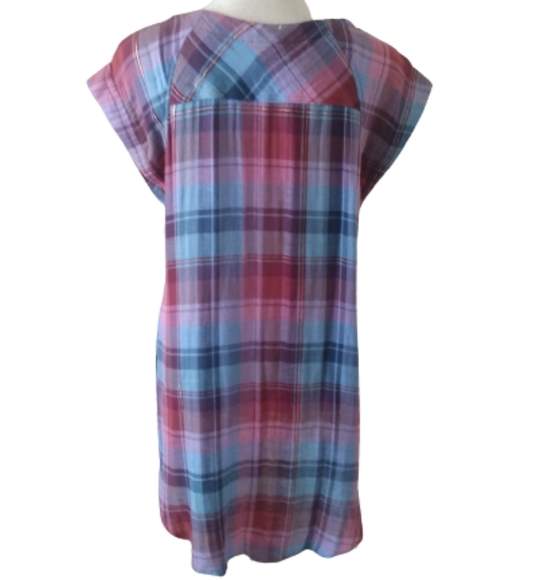 Akemi + Kin/Anthropologie Long Plaid Top - Picture 2 of 5